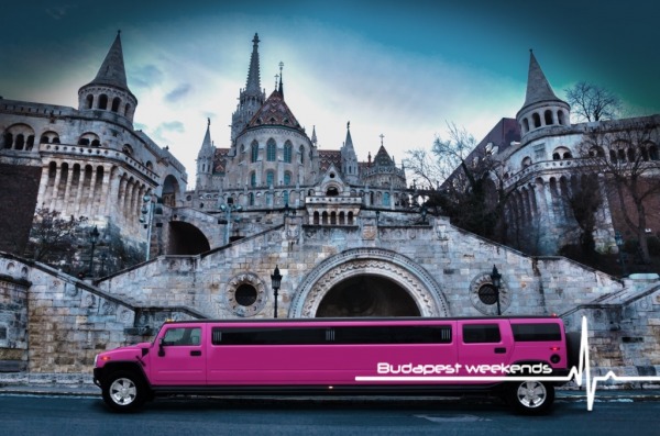 budapest pink hummer limousine für junggessellinenabschied